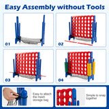 4-to-Score Giant Game Set with Net Storage-Blue