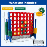 4-to-Score Giant Game Set with Net Storage-Blue
