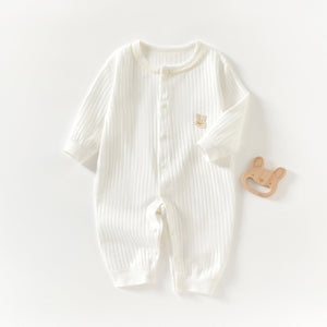 Pure Cotton Boneless Long-sleeve Baby Onesie