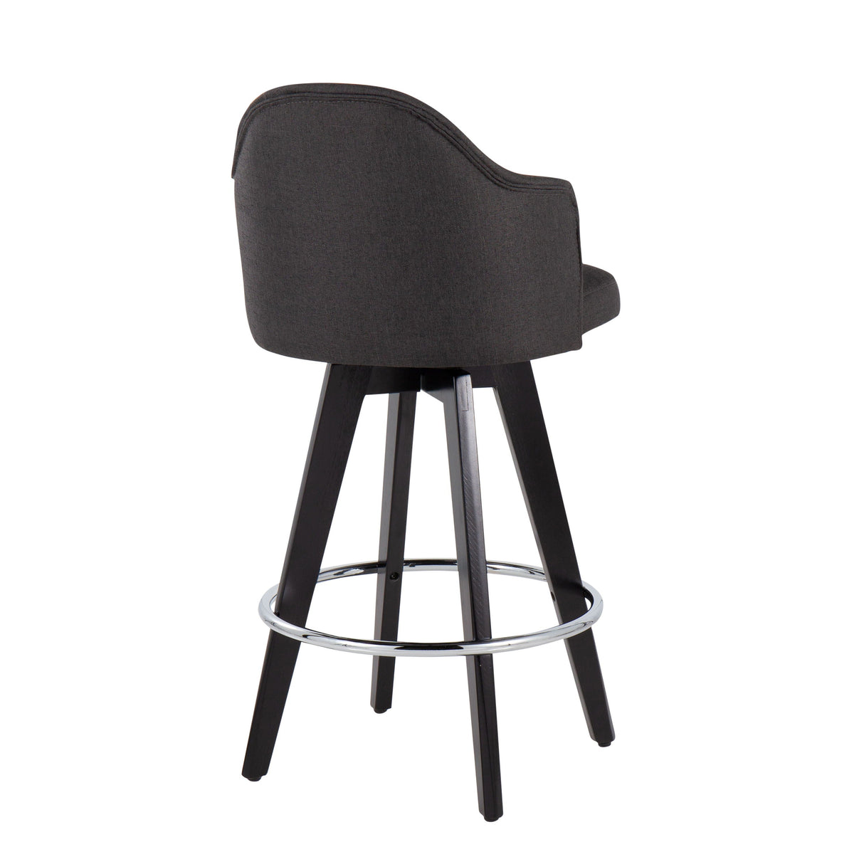 Ahoy - Contemporary Fixed Height Counter Stool With Round Footrest (Set of 2) by Couch.com