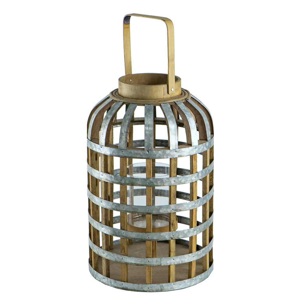 Decorative Lantern With Handle, Wooden Lantern For Indoor Outdoor, Home Garden Wedding by Couch.com