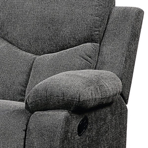 Kalen Chenille Sofa With Drop Down Table - Gray
