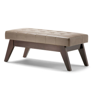 Draper - Upholstered Mid Century Tufted Ottoman Bench by Couch.com