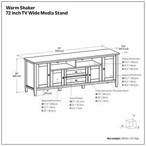 Warm Shaker - TV Media Stand, Handcrafted