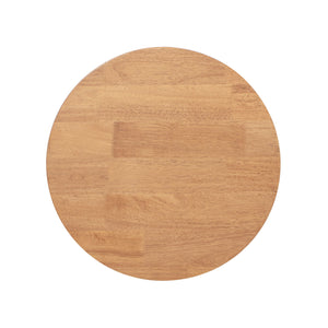 Couch.com Kenzie Fluted Pillar Round Accent Side Table Light Natural Brown, Durable Design, Modern Style, Wood Construction, Light Brown Finish by Couch.com