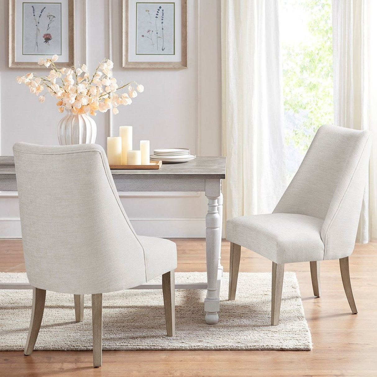 Modern Type Dining Chair Upholstered (Set of 2) by Couch.com