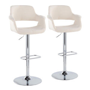 Vintage Flair - Mid Century Modern Adjustable Barstool (Set of 2) by Couch.com