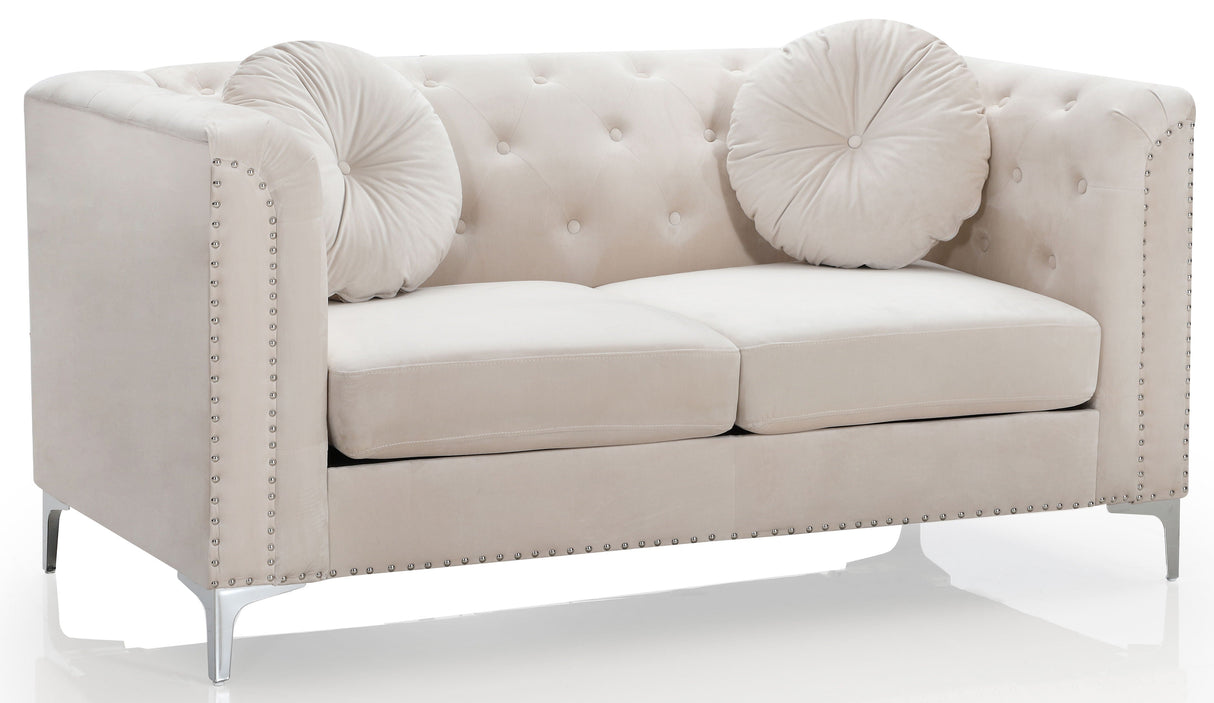 Stylish Sloped Arm Loveseat by Couch.com