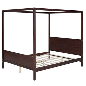 Canopy Platform Bed With Headboard And Footboard, Slat Support Leg by Couch.com