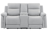 Eco - Console Reclining Loveseat - Gray by Couch.com