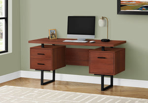Computer Desk For Home Office, Laptop, Left, Right Set - Up, Storage Drawers, Contemporary & Modern by Couch.com