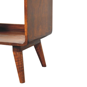 Curved Double Slot Media Unit - Dark Brown by Couch.com