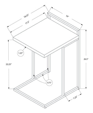 Accent Table, C - Shaped, Contemporary & Modern