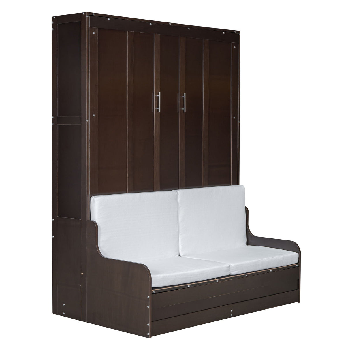 Murphy Wall Bed With Cushion, Space Saving Design, And Construction by Couch.com