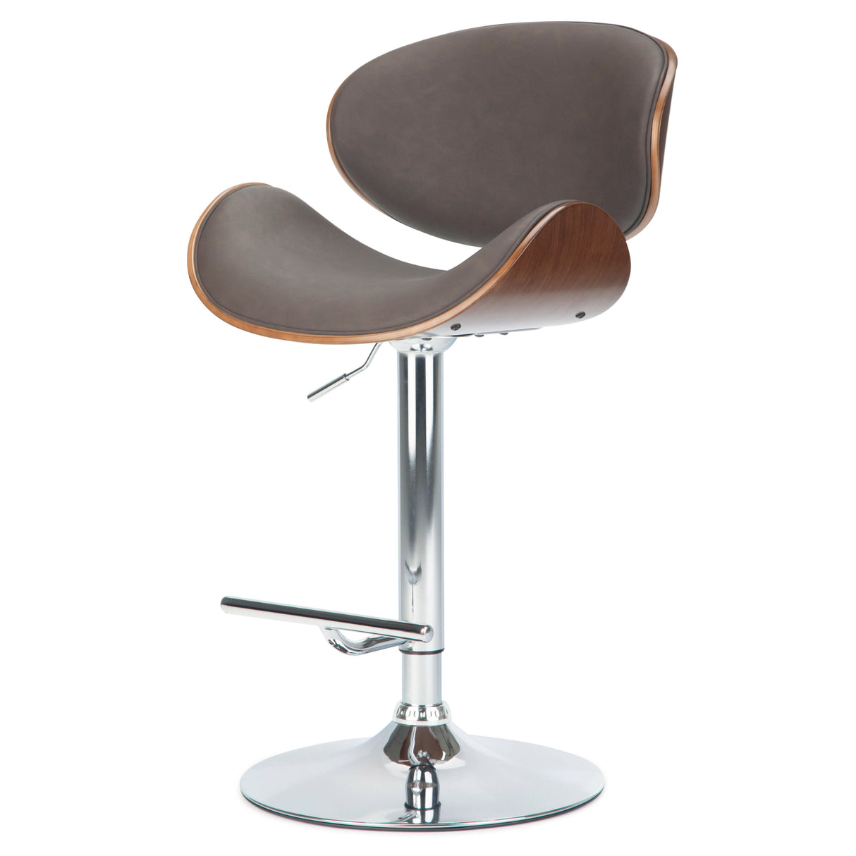 Marana - Multifunctional Handcrafted Bentwood Adjustable Swivel Bar Stool by Couch.com