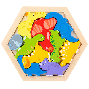 Children's Animal Fruit Creative Three-dimensional Puzzle Puzzle Educational Toys