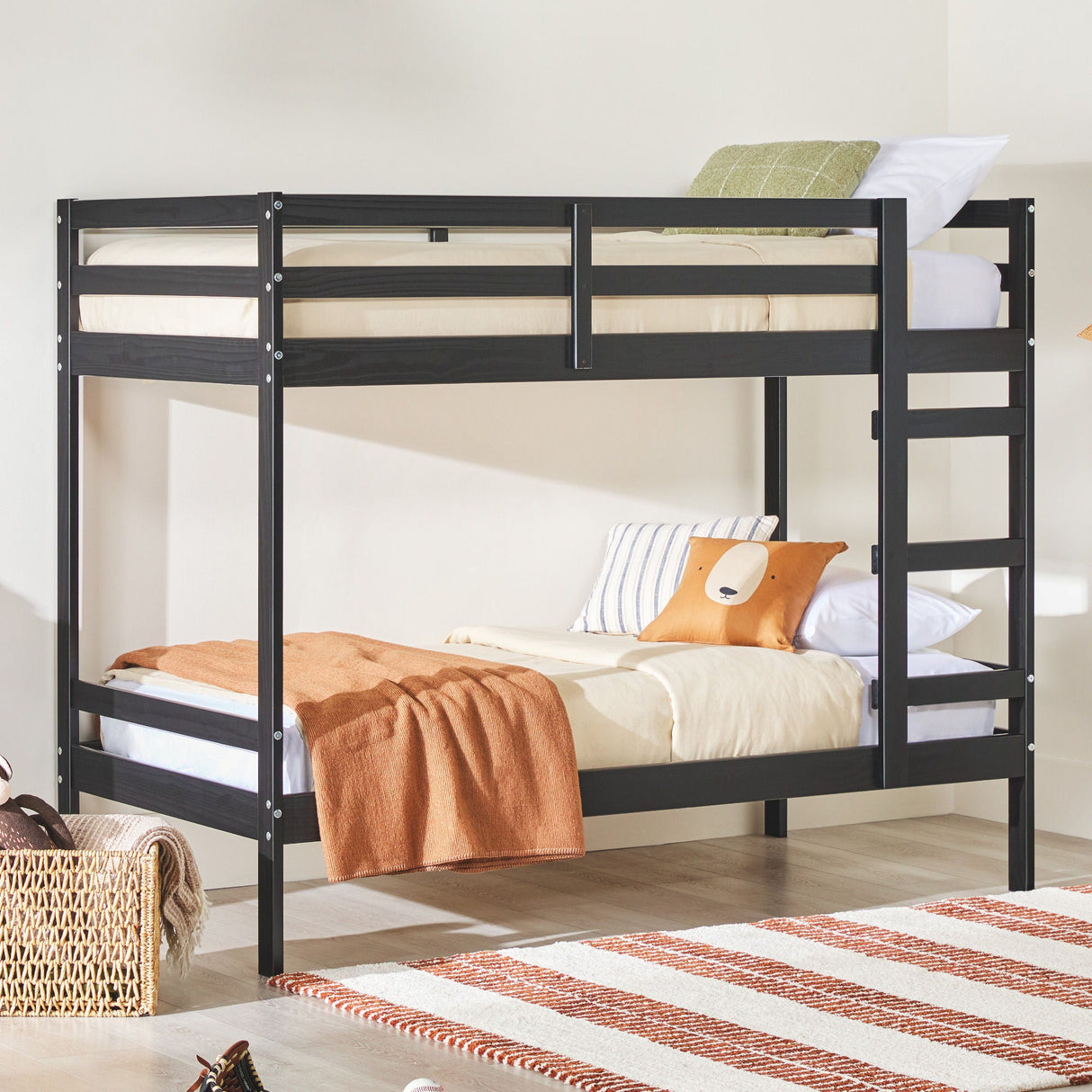 Modern Simple Solid Wood Bunk Bed by Couch.com