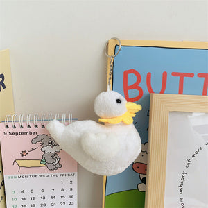 Cute Cole Duck Plush Toy Creative Yellow Little Duck Keychain Small Pendant Doll