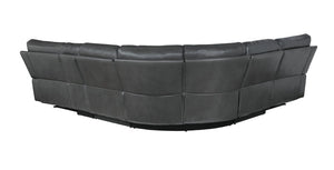 Saul - Power Recliner Sectional Sofa With USB Port Cupholder Console by Couch.com