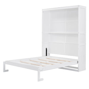 Murphy Wall Bed With Shelves, Space Saving by Couch.com