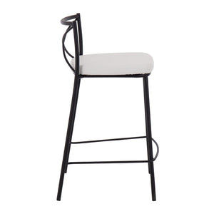Modern Charlotte - Contemporary Fixed Height Counter Stool (Set of 2) by Couch.com