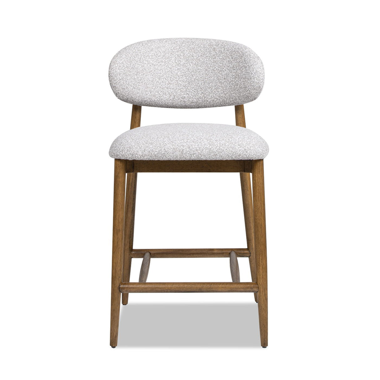 Locke - Modern Upholstered Counter Stool With Frame - Salt / Pepper by Couch.com