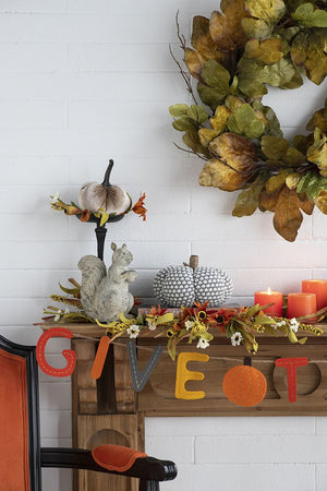 Knite Pumpkin Ornament Decor For Holiday Harvest Festival Fall Festival & Thanksgiving by Couch.com