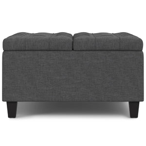 Harrison - Upholstered Coffee Table Storage Ottoman by Couch.com