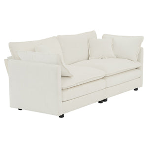 Sofa Set of 2 Chenille Couch, 2+3 Seater Sofa Set Deep Seat Sofa