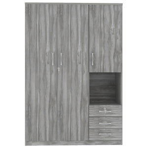 2 Doors Wardrobe Storage For Bedroom With Shelves And 3 Drawers by Couch.com