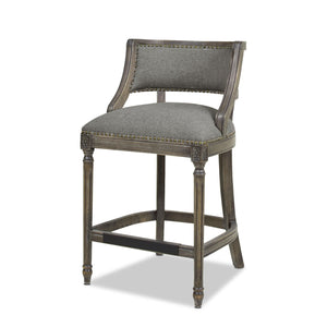 Paris - Farmhouse Counter Height Bar Stool With Backrest by Couch.com