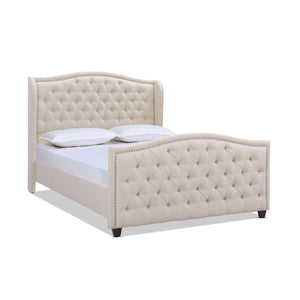 Marcella - Upholstered Shelter Headboard Bed Set by Couch.com