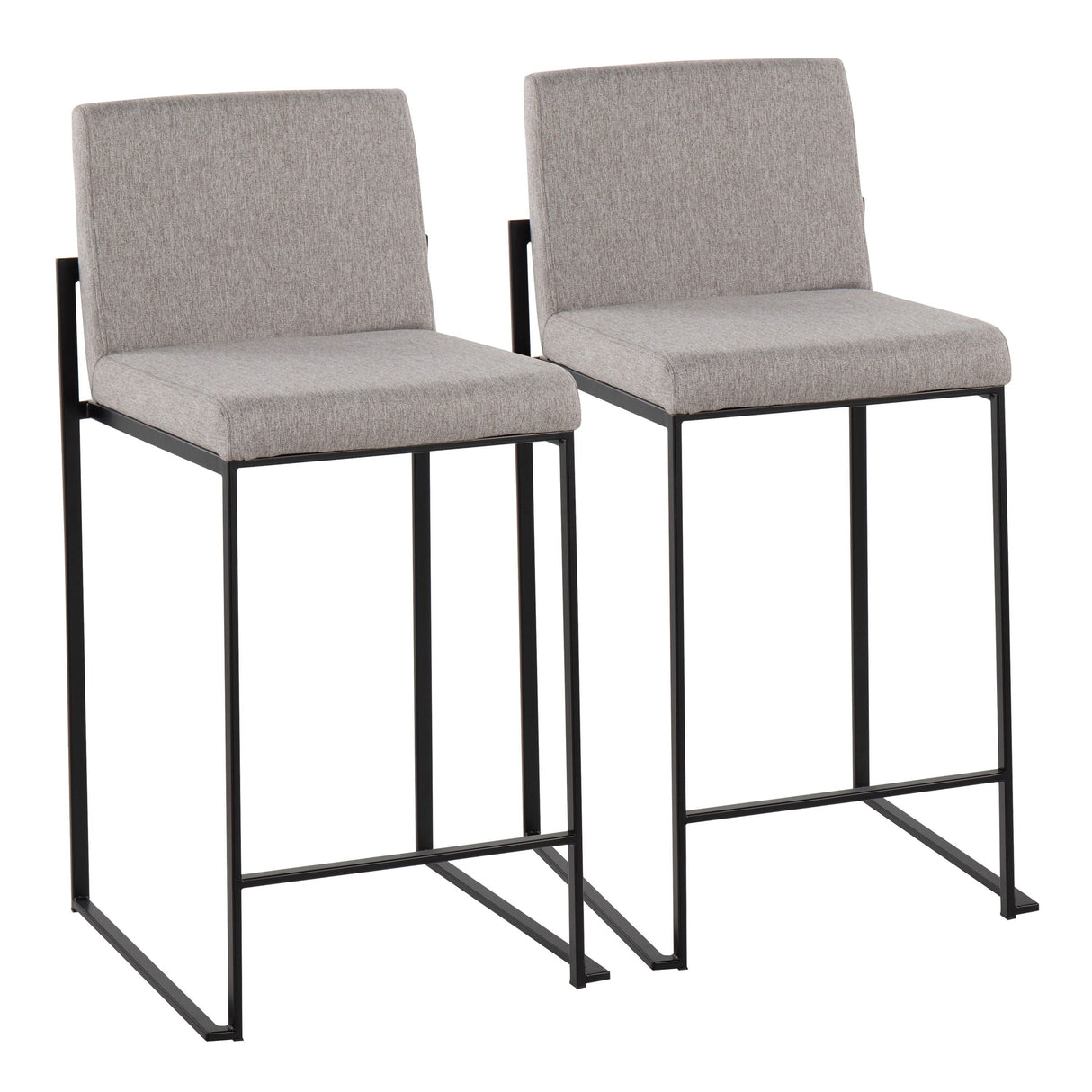 Fuji - Contemporary Modern Elegance, High Back Counter Stool by Couch.com