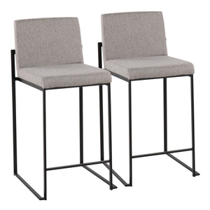Fuji - Contemporary Modern Elegance, High Back Counter Stool by Couch.com