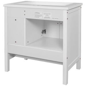 Bathroom Vanity Base Only, Solid Wood Frame, Bathroom Storage Cabinet With Doors And Drawers by Couch.com