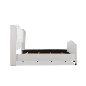 Marcella - Upholstered Shelter Headboard Bed Set by Couch.com