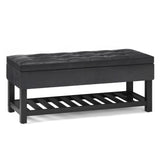 Cosmopolitan - Storage Ottoman Bench With Open Bottom by Couch.com