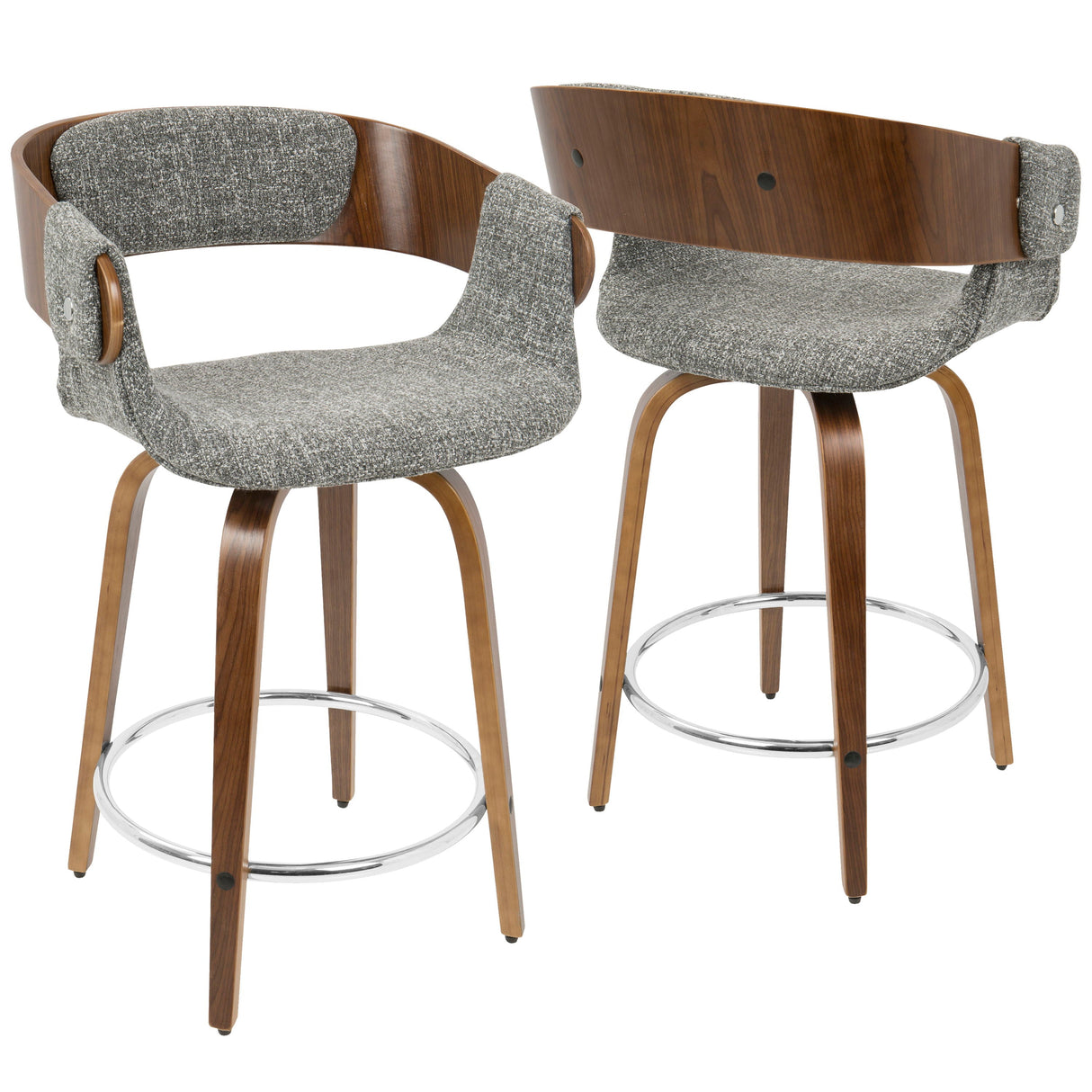 Elisa - Mid Century Modern Counter Stool (Set of 2) by Couch.com