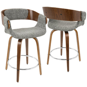 Elisa - Mid Century Modern Counter Stool (Set of 2) by Couch.com