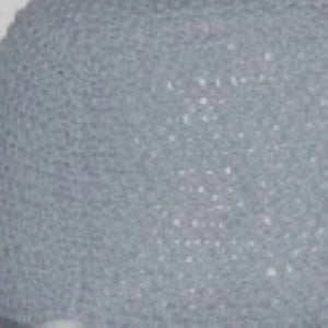 Semi Rounded Pouf Cable Knitted Perfect Seating