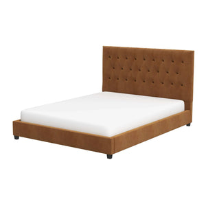 Donald - Mid-Century Modern Upholstered Platform Bed by Couch.com