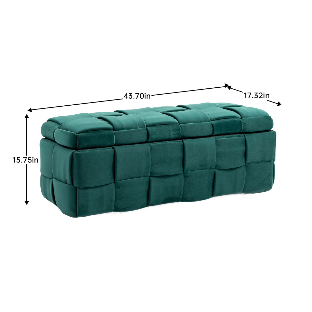 Upholstered Storage Ottoman With Safety Hinge by Couch.com