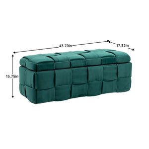 Upholstered Storage Ottoman With Safety Hinge by Couch.com