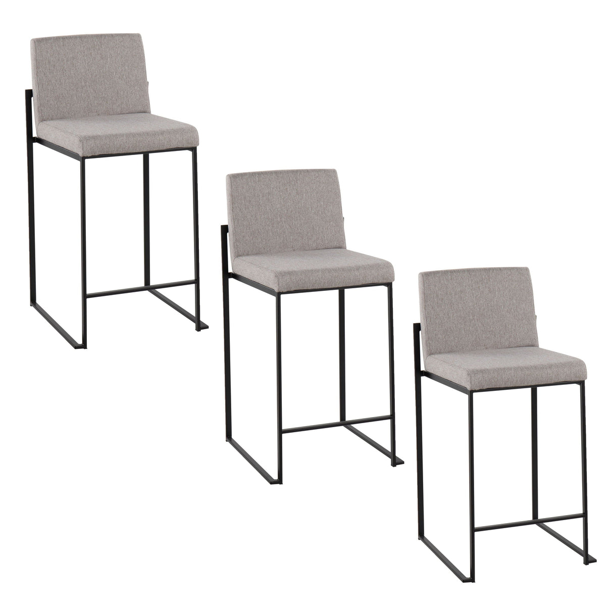 Fuji - Contemporary Modern Elegance, High Back Counter Stool by Couch.com