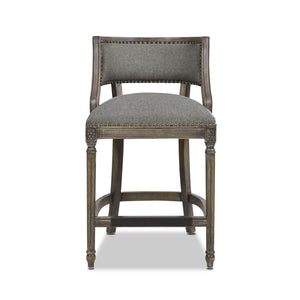 Paris - Farmhouse Counter Height Bar Stool With Backrest by Couch.com