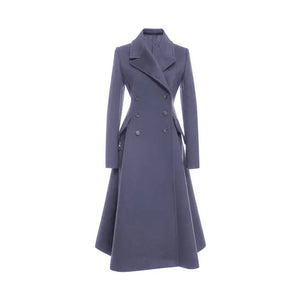Elegant Slim Fit Women's Wool Coat