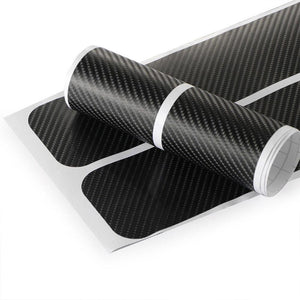 4PCS Car Stickers Universal Sill Scuff Anti Scratch Carbon Fiber Auto Car Door Sticker Decals AUTO Car Door Jamb Guard and Sill Protector Car Door Sill Plate Protectors Door Entry Guards Sill Scuff Cover Panel Step Protector Car Accessories