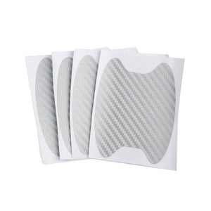 4pcs Universal Carbon Fiber Auto Car Door Handle Stickers Car Handle Protection Premium Car Door Cup Scratch Protector TPU Carbon Fiber Like 3D Stickers Universal Auto Door Cup Scratch Protection Cover Car Handle Anti Scratch Stickers Car Accessories