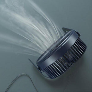 5 Inch USB Desktop Fan 360° Rotating Mini Adjustable Portable Electric Fan Summer Mute Air Cooler For Home Office Strong Wind Two Speed Modes Super Silent Mini Portable Desktop USB Cooler Cooling Fan