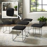 Brisa 5 Piece Nesting Ottoman/Stool Set